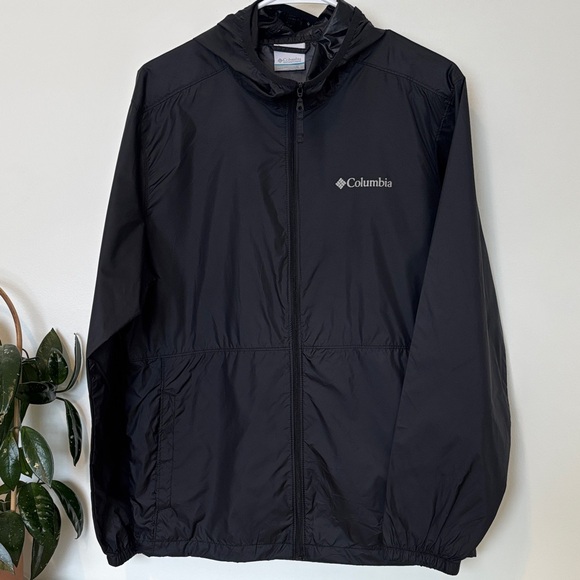 Columbia Men's Black Windbreaker Lightweight Size Small - Picture 5 of 8